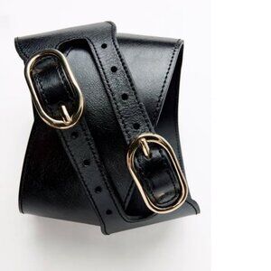 ZARA DOUBLE BUCKLE SASH BELT